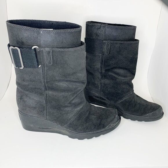 Sorel‎ Toronto Black Boots Sz 7 - Picture 3 of 8